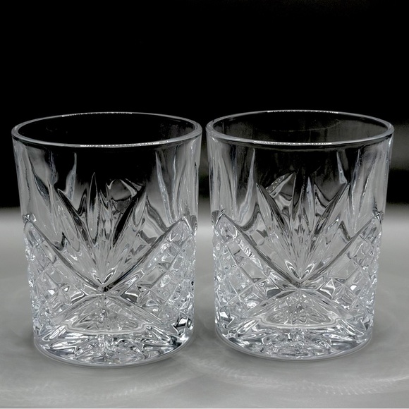 Cristal D’Arques Masquerade Other - Cristal d'Arques Masquerade 4" Double Old Fashioned Glasses - France Set of 2